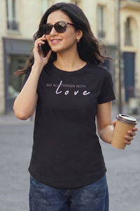 Zivame Knit Cotton Sleep Top - Black Beauty — thumbnail 1